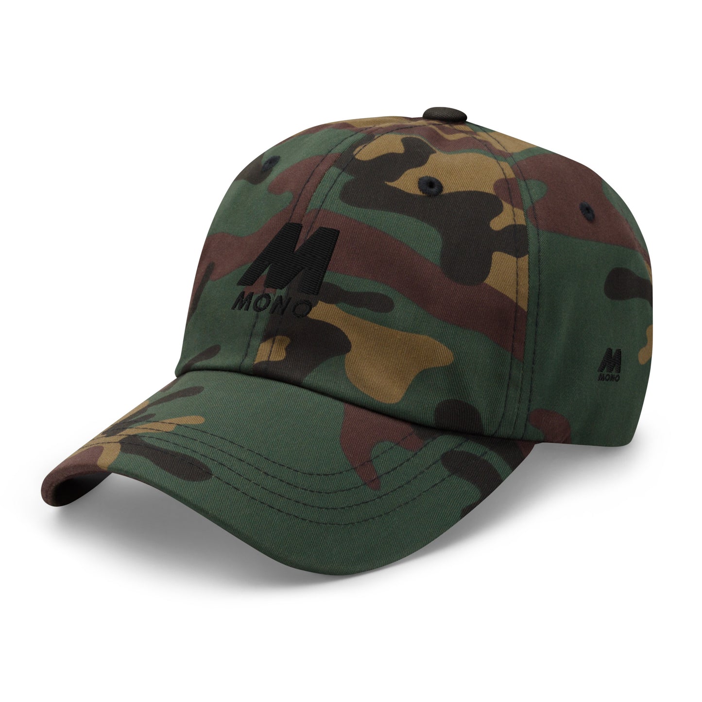 Mono Black Baseball Cap - Camo