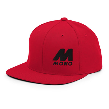 Mono Black Baseball Cap - Red