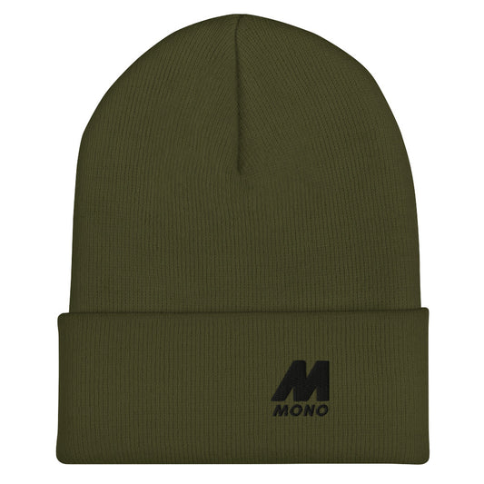 Basic Mono Black Beanie - Khaki Green